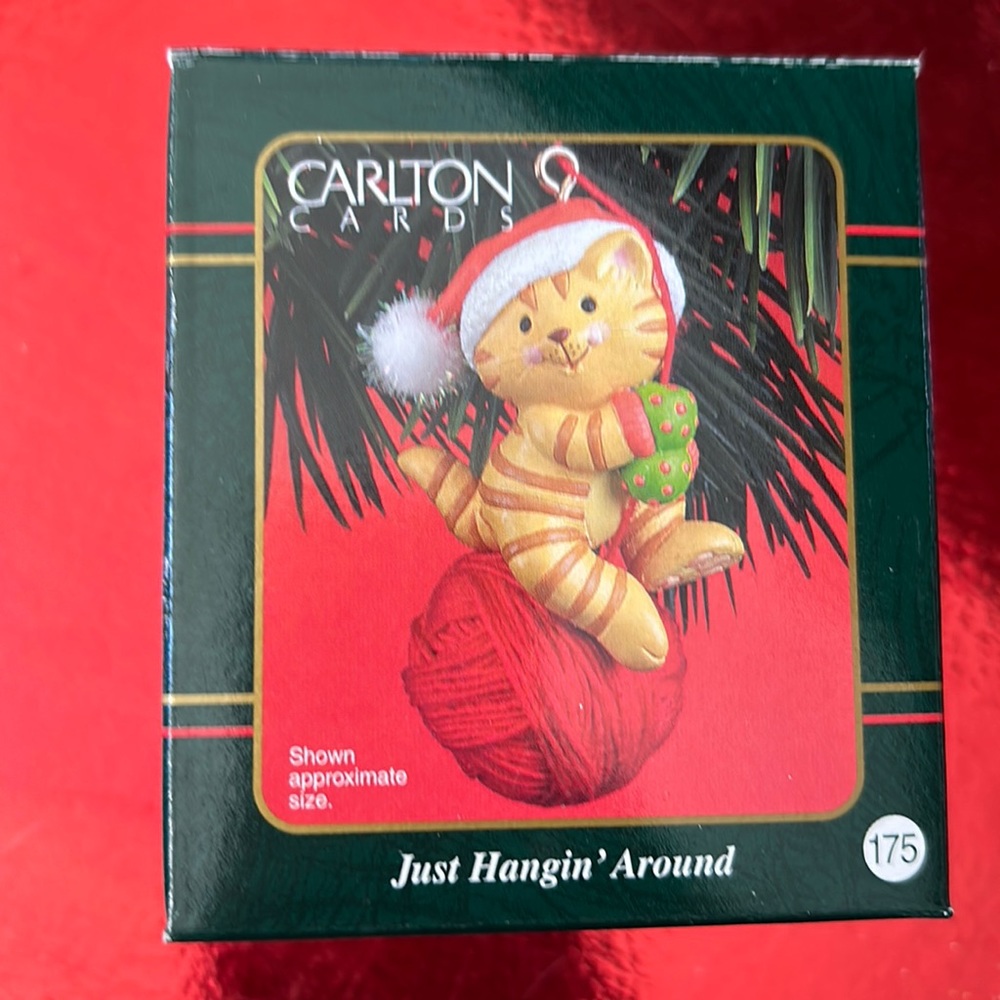 CARLTON CARDS - Vintage “Just Hangin’ Around” Ornament